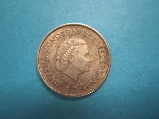 Netherlands Antilles Juliana Koningin 1/4 Gulden Silver 1965