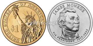 Dollar, 2008, James Monroe, Presidents