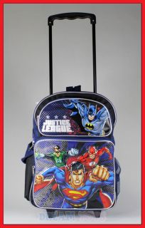 16 justice league rolling backpack rolle r bag superman