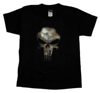   Frank Castle Skull Marvel Comics Costume Uniform Juvenile T Shirt T