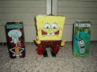 SpongeBob SquarePants Tin w/2 Bonus Tins  Squidward & Plankton