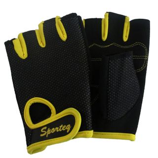 Sporteq Ladies Gym Exercise Workout Training gloves,Yellow