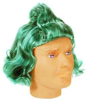 Childs Or Adult Oompa Loompa Green Costume Hair Wig