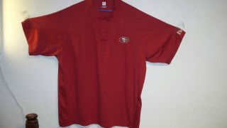 SAN FRANCISCO 49ERS MENS XXL COOL / DRY MATERIAL SHIRT BY NFL APPAREL