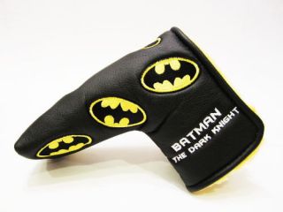 NEW BATMAN TOUR PROTOTYPE DARK KNIGHT PUTTER HEAD COVER FOR SCOTTY 