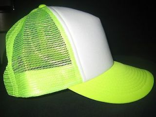 Personalized Neon Meash Trucker Hat Cap Snapback Customize Custom 