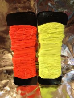 LEGWARMERS, NEON COLOURS, 1980s, FANCY DRESS OUTFIT ACCESSORY, FUNKY 