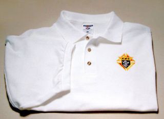 knights of columbus 3rd degree polo golf shirt new time