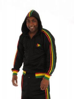 RASTA Lion of Judah Jamaica HOODIE Tracksuit BLACK  XL  UK SELLER 1st 