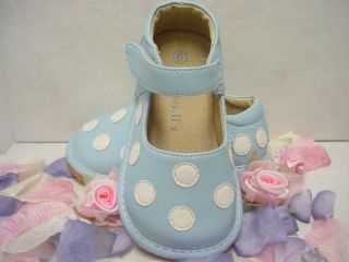 light blue mary jane squeaky shoes size 3 4 5 6 7 8 9