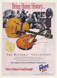 1993 Gibson 39 Super 400 59 Les Paul Flametop Ad