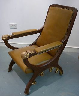 Louis Phillippe period Gothic Revival Slipper Chair, French c.1835.
