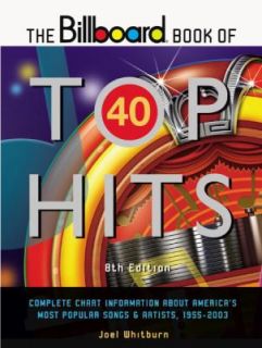 The Billboard Book of Top 40 Hits by Joel Whitburn 2004, Paperback 
