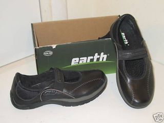 earth encounter kalso black mary janes shoes womens 6 one