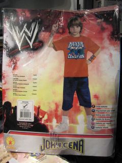 JOHN CENA Costume KIDS L LARGE SIZE 12 14 for ages 8 10 you cant see 