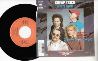 CHEAP TRICK 7 PS JAPAN MIGHTY WINGS OST TOP GUN promo r3135