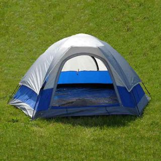 three 3 man or person heavy duty dome camping tent