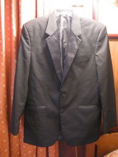 Jean Yves Tuxedo Jacket Mens 2 Button Black Medium 100% Wool 44