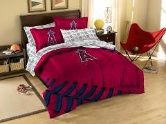 LOS ANGELES ANGELS Full Bed in a Bag Set 7 Piece Comforter, Sheets MLB 