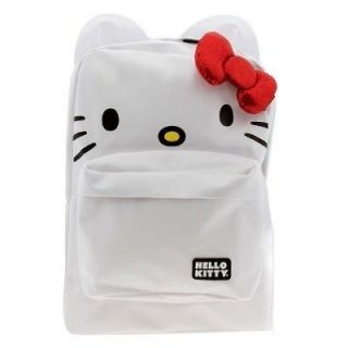 NWT Loungefly Hello Kitty White Backpack with Ears & Sequin Bow by 