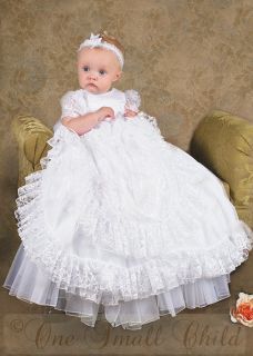 lucy heirloom lace christening baptism blessing gown more options size
