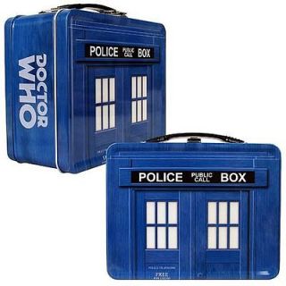doctor who tardis tin tote case lunchbox 