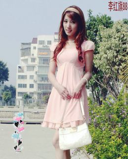plus Ladies pink cotton dress LS195 PLUS size 1X2X3X4X5X6X7X8X9X10X 