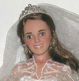 Princess Catherine Kate Middleton Wedding Doll Ashton Drake 16” New 