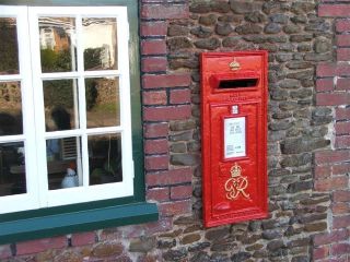 gpo george vi letter post box facia royal mail replica