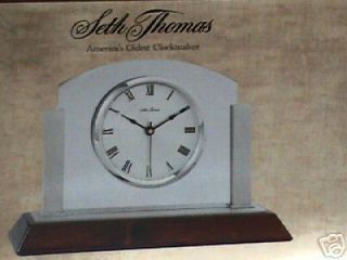 seth thomas quartz movement desk clock msrp $ 79 00