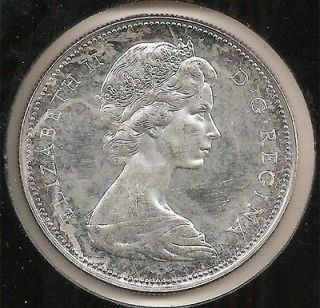1966 choice au large beads canadian silver dollar 1 time