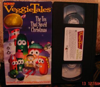 VeggieTales The Toy That Saved Christmas VHS CHRISTIAN~ We Ship 