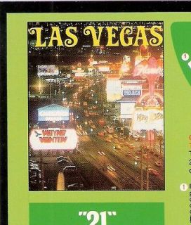 las vegas strip view postcard casinos sands bj guide 1986