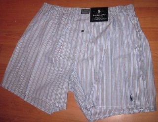 Polo Ralph Lauren Multi Stripe Boxer Shorts Mens 2XL XXL Oxford Stripe 