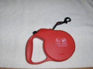 flexi compact 3 retractable dog leash red time left $