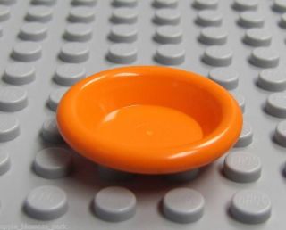 new lego belville food utensil orange dish plate bowl expedited