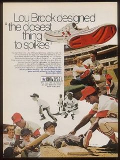 1971 converse all star shoes lou brock photo ad expedited