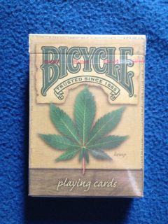 bicycle playing cards hemp deck new sealed time left $