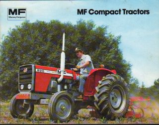 Massey Ferguson 205/210/220 Compact Tractor Brochure Leaflet