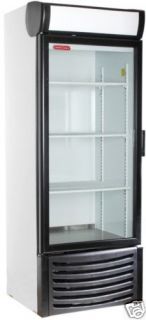new 1 one door glass display cooler refrigerator 14cu great