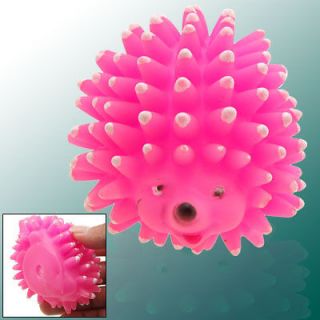 pet toy supplies small pink silicone hedgehog dog toy akbzk