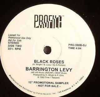 BARRINGTON LEVY Black Roses/The Vibe is Right 12 NEW VINYL Profile 