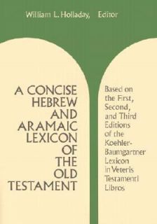 Concise Hebrew and Aramaic Lexicon of the Old Testament 1972 