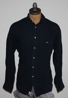 auth $ 145 lacoste men s linen black shirt 44 xl  89 99 buy 