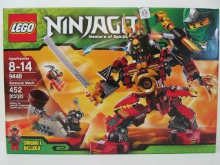 Ninjago Masters of Spinjitzu Lego 9448 Samurai Mech 452 piece set Ages 