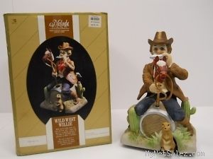 Melody In Motion Wild West Willie Hand Made and Painted Porcelain 
