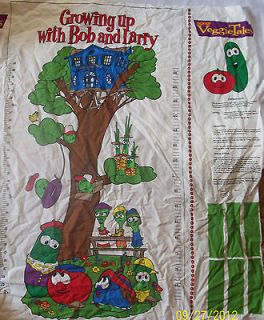   Veggie Tales Fabric Growth Chart Bob Tomato Junior Larry based on DVD