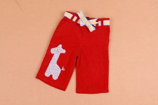 BNWT OOBI Girls RED cord corduroy PANTS TROUSERS (sz 6 12M,1 2Y,2 3Y 