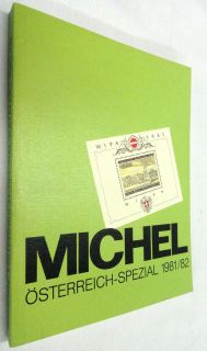 Michel Osterreich Spezial 1981 82 Specialized Austrian Stamp Catalogue 