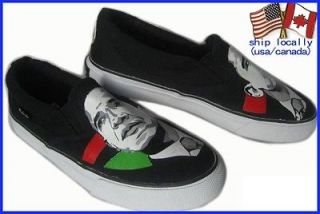 Mens obama canvas shoes casual run black Sneakers Size 10